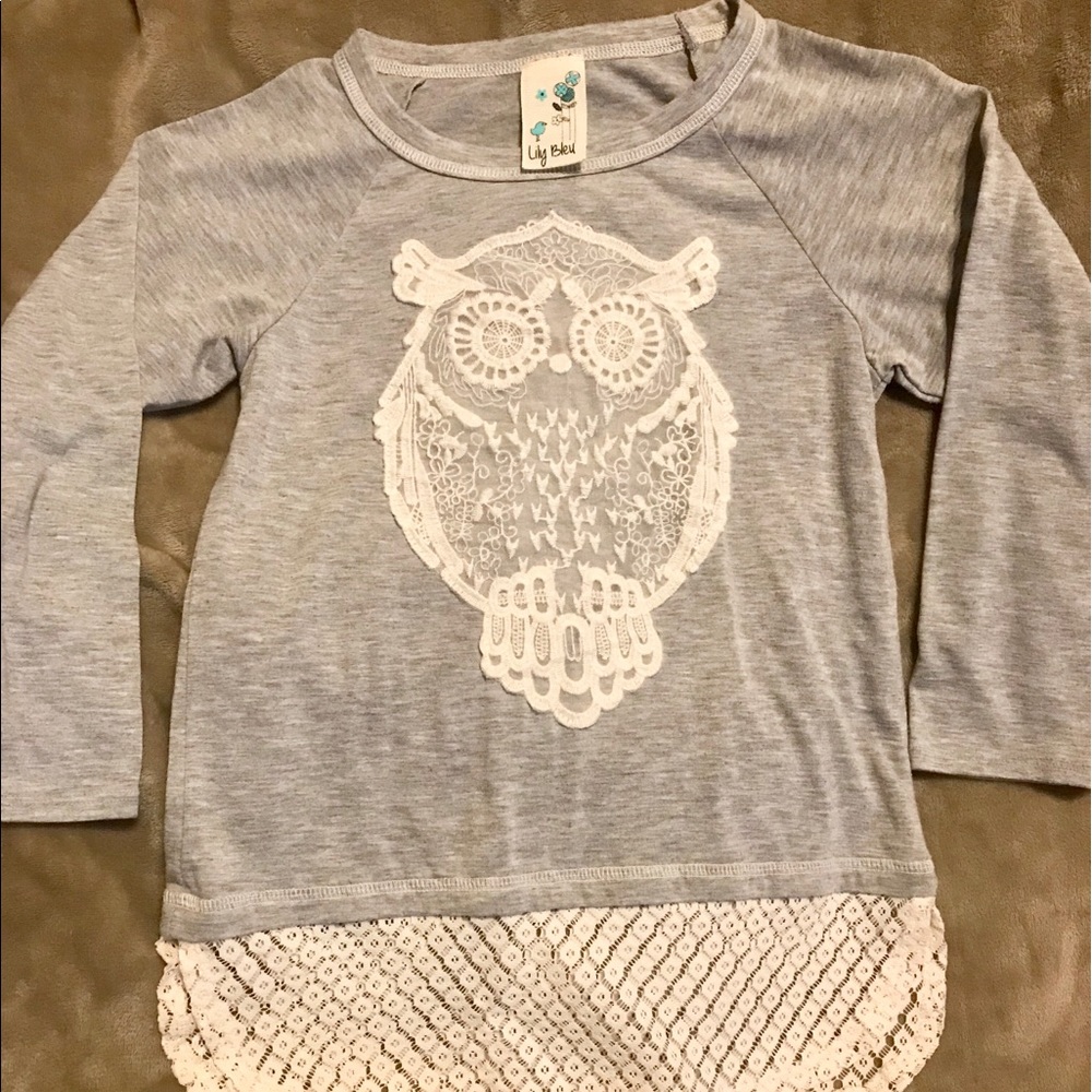 Lily Bleu Girls 3/4” sleeve top